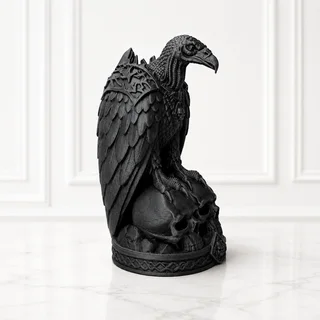 Escultura Buitre Guardián de Almas 17 cm