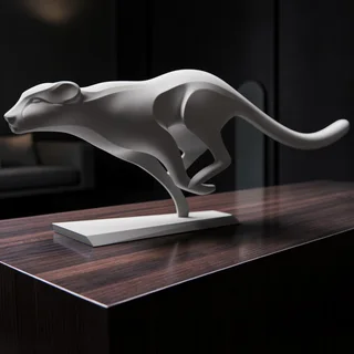 Escultura de Leopardo