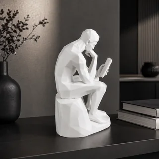 Escultura Pensador con Celular