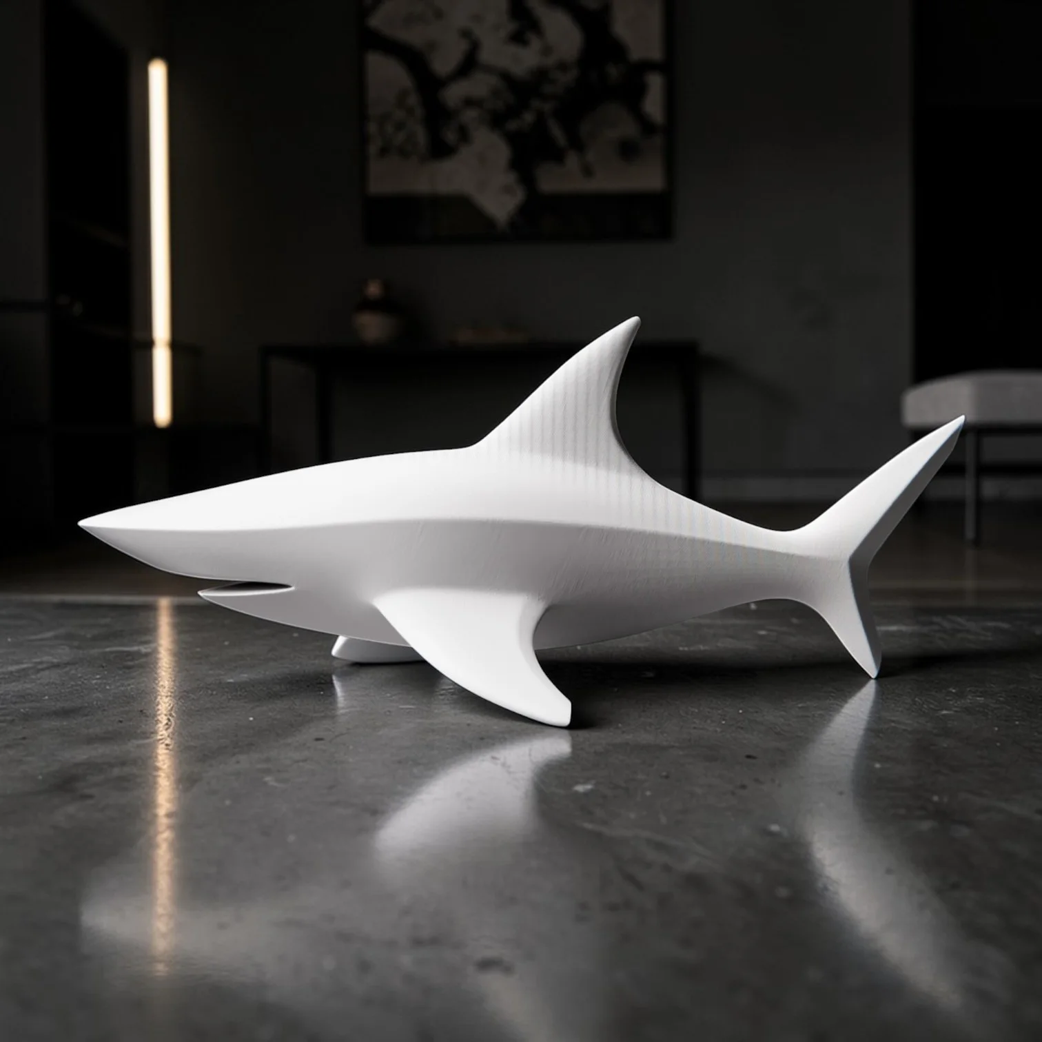 Escultura Tiburón Moderna - Ariz Creativo