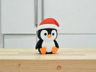 Figura Pingüino Estilo Crochet