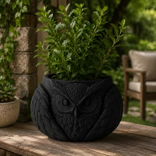 Maceta Búho Decorativa